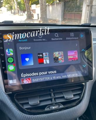 Car Tablet Android CarPlay Per Peugeot 208 2008