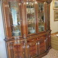 Cristalliera di rappresentanza in legno massello n