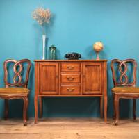 CREDENZA IN NOCE DA SALA STILE 700 MADIA CASSETTI