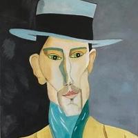 Dipinto su tela, acrilico 50x70 Modigliani