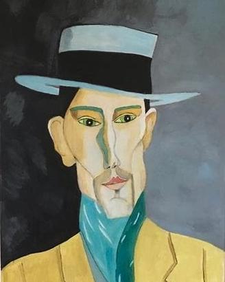 Dipinto a mano su tela, Modigliani, 50x70 cm