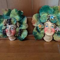 teste in terracotta artigianato siciliano