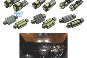 KIT 16 LAMPADE LED INTERNE PER VOLKSWAGEN VW GOLF 
