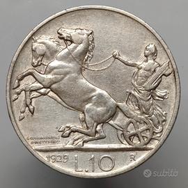 10 lire 1929, Vittorio Emanuele III Regno