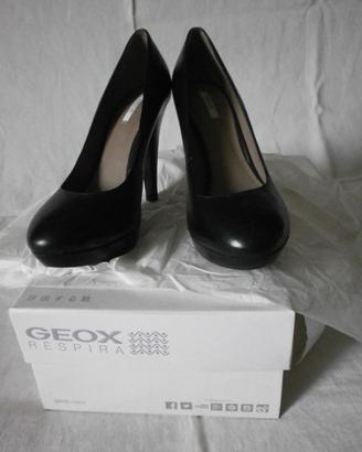 GEOX : Décolleté Pelle Nera 36-1/2 - NUOVE SCATOLA