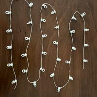 Puleggia ganci per tende a onde - 186cm, passo 6cm