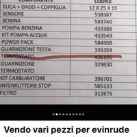 Pezzi di ricambio originali Evinrude 2T 40 cv FB