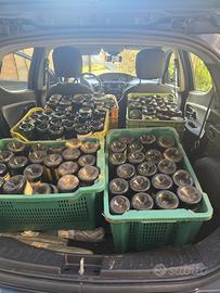 Bottiglie vuote di vino