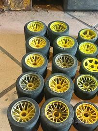 Ruote vintage per restauro modellini 1/8 pista
