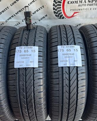 4 PNEUMATICI 175/65 R15 GOODYEAR ESTIVE 90%