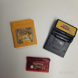 3 Giochi Pokemon ORIGINALI Gameboy GBC - GBA