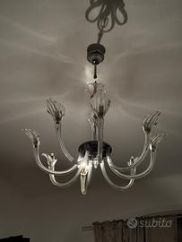 Lampadario originario in vetro di Murano