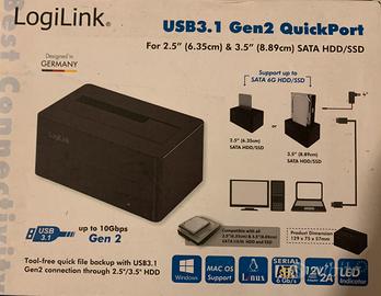 LogiLink QP0028 Quickport Usb3.1 Gen2 per 2X
