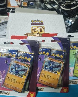 Set di 3 blister Pokémon dedicati al 30° anniversa