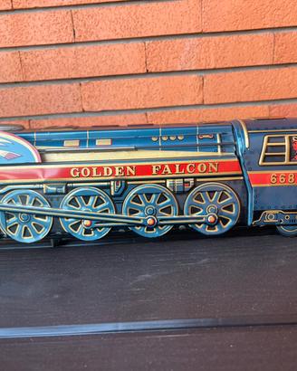 Treno Vintage in latta Golden Falcon