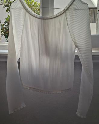 Blusa plissettata