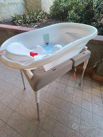 Vaschetta bagnetto+cavalletto pieghevole