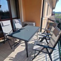 Set Tavolo+4 sedie da esterno