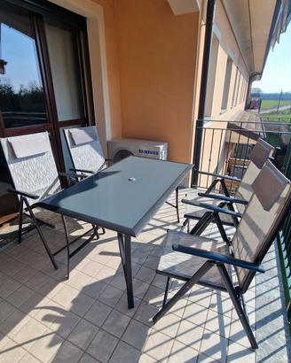 Set Tavolo+4 sedie da esterno