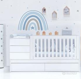 Lettino trasformabile in letto Alondra