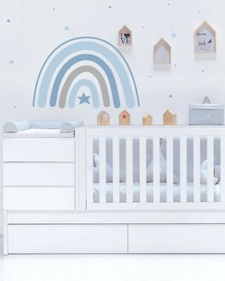 Lettino trasformabile in letto Alondra