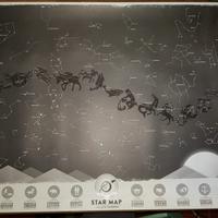 Mappa Stellare Poster Costellazioni Star Map Glow