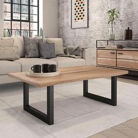 Tavolino basso legno acacia