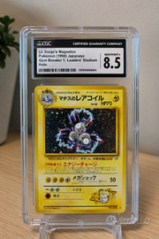 Pokemon Lt. Surge's Magneton Holo Gym 1 CGC 8.5