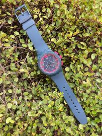 Orologio swatch crono plastic vintage grey/fucsia