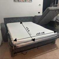Divano letto con penisola