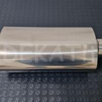 SILENZIATORE AUTO CENTRALE OVALE Ø 76 MM LUNG 510 