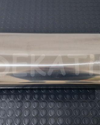 SILENZIATORE AUTO CENTRALE OVALE Ø 76 MM LUNG 510 