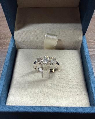 Anello oro bianco trilogy
