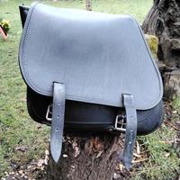 borsa laterale in cuoio per harley davidson 