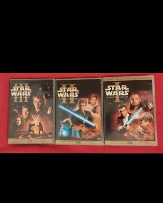 dvd originali trilogia Star Wars nuovi 