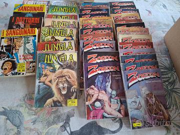lotto fumetti per adulti zordon/jungla anni 70