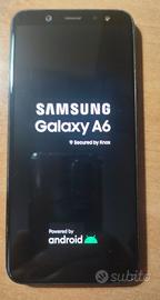 Samsung A6 + caricabatterie microsd 128 GB omaggio