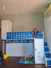 🛏️ CAMERETTA MORETTI COMPACT – Letto a soppalco +