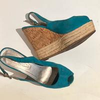 Zeppe espadrillas turchesi