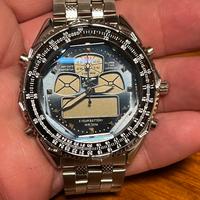 Cronografo digitale e analogico Y&K nuovo acciaio