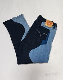 Jeans Levi’s 550 reworked denim bicolor W30 unisex