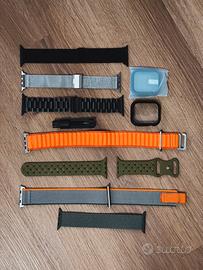 Cinturini Apple Watch 42 44 45 49 mm + cover 45mm