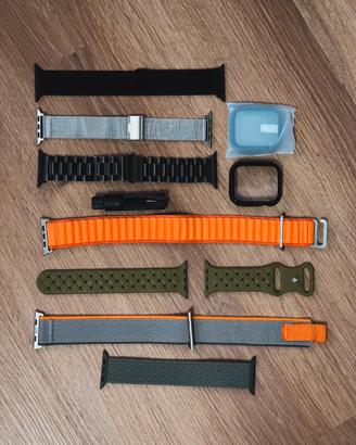 Cinturini Apple Watch 42 44 45 49 mm + cover 45mm