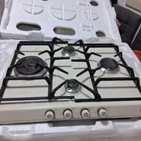 piano cottura smeg 4 fuochi crema come nuovo