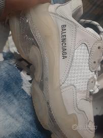 balenciaga  triple s Clear sole white 