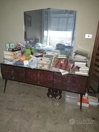 Cassettiera con 6 scomparti e specchio da parete