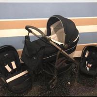Set trio Inglesina+basi isofix+ombrello+borsa
