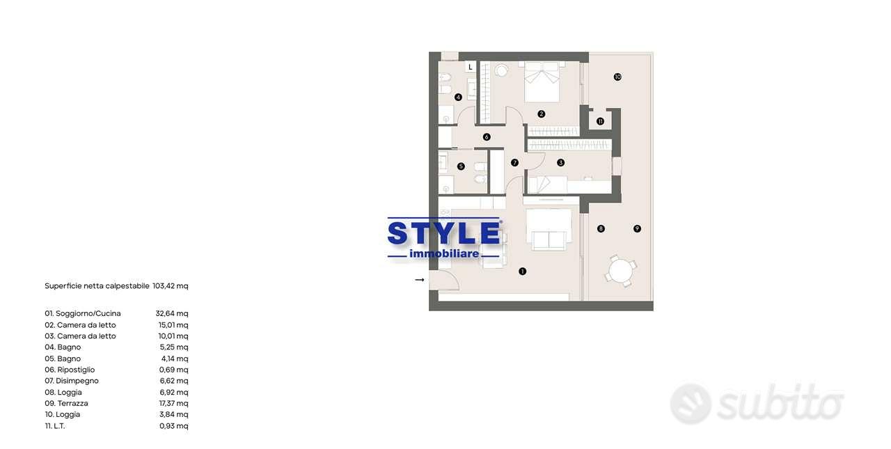CENTRALISSIMO APPARTAMENTO 2 CAMERE IN NUOVA COSTR - Altro