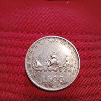 Moneta 500lire Caravelle 