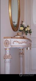 CONSOLLE CLASSICA DI PREGIO IN FOGLIA ORO